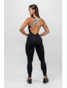 Undoubtedly the best outfit for your gym workout. The women's fitness jumpsuit has a precise fit, along with a distinctive deep back neckline and a scrunch butt effect that perfectly accentuates your figure. 