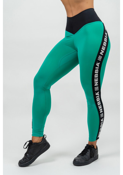 NEBBIA High waisted leggings ICONIC green