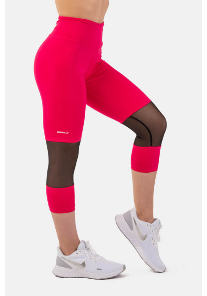 NEBBIA ¾ sports leggings with high waist pink