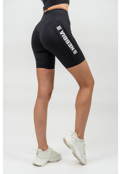 NEBBIA High waisted cycling shorts ICONIC black