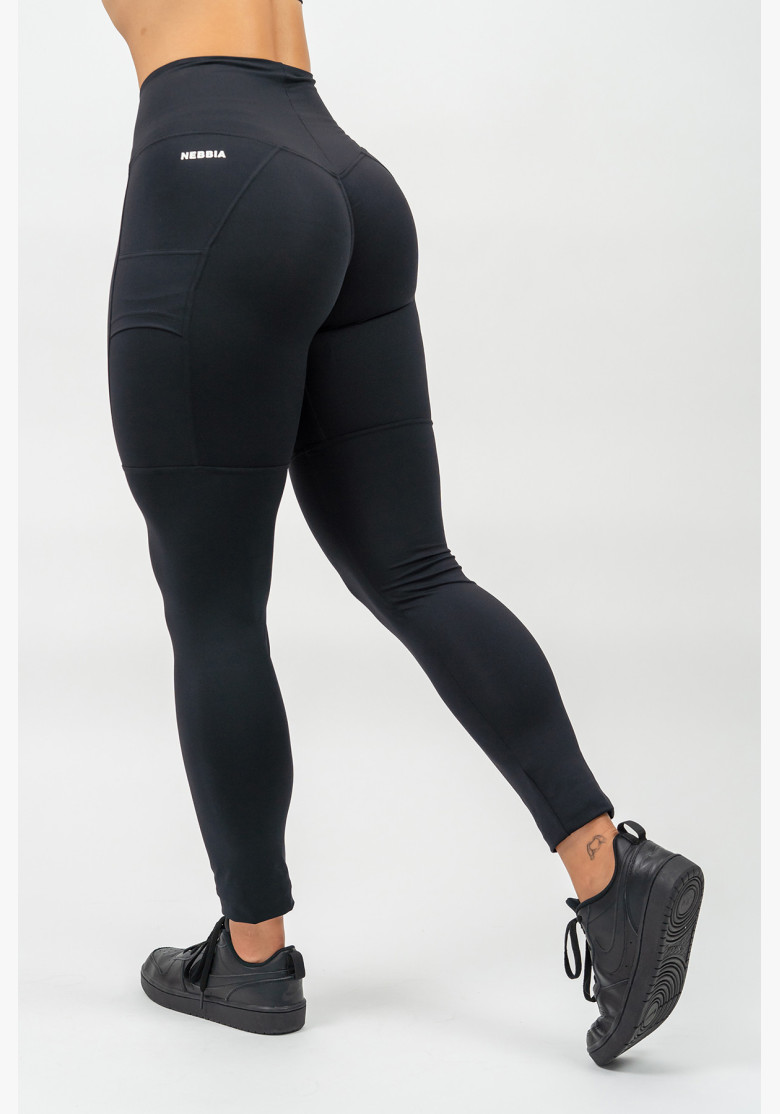 NEBBIA LEG DAY GOALS high waisted leggings black