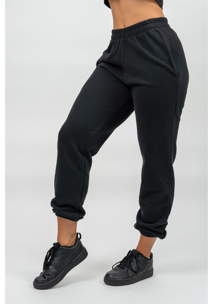 NEBBIA Sports loose sweatpants GYM TIME black