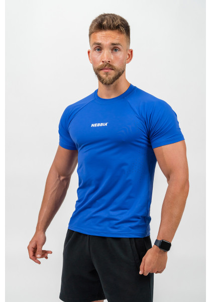 NEBBIA Compression sports shirt PERFORMANCE blue