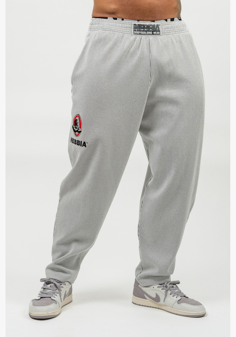 NEBBIA Loose sweatpants with pockets SIGNATURE gray