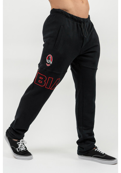 NEBBIA Loose sweatpants with pockets COMMITMENT black