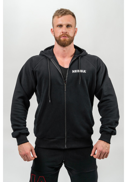 NEBBIA Zippered sweatshirt BEYOND ORDINARY black