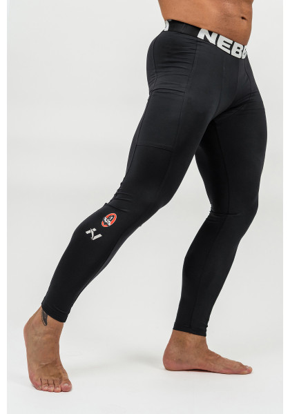 NEBBIA Fitness leggings with pocket DISCIPLINE black