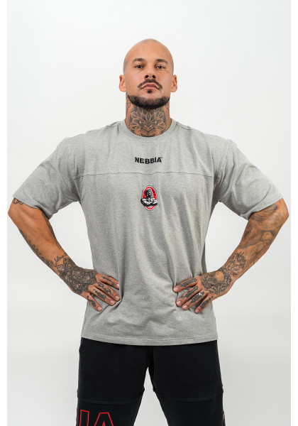 NEBBIA T-shirt with short sleeves LEGENDARY gray