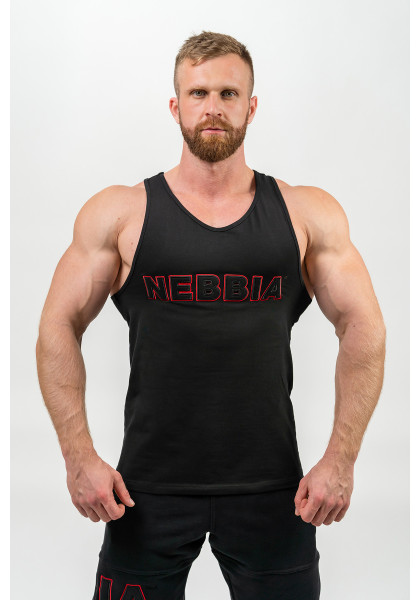 NEBBIA Fitness tank top STRENGTH black