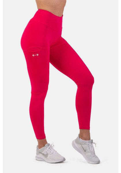 NEBBIA Active leggings with high waist and side pocket pink