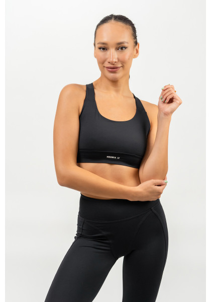 NEBBIA Sports racer back bra AGILE black