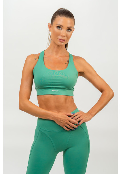 NEBBIA Sports racer back bra AGILE green