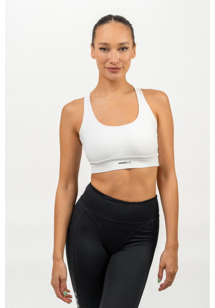 NEBBIA Sports racer back bra AGILE white