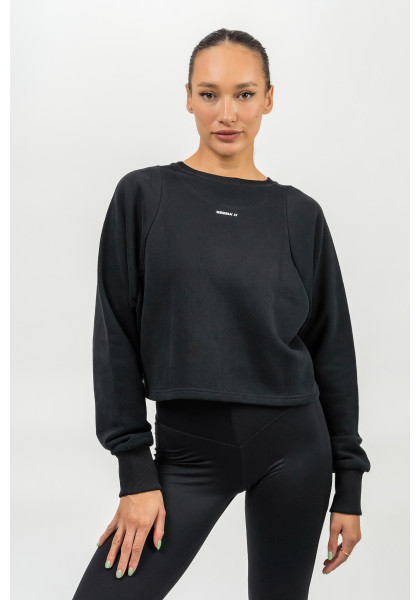 NEBBIA Crop Sweatshirt GYM SPIRIT black