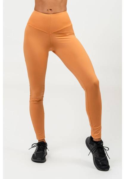 NEBBIA High-waisted mesh leggings PERFORMANCE orange