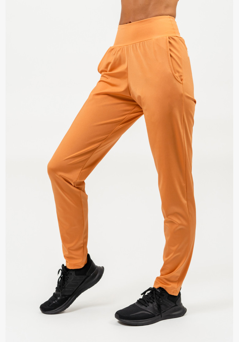 NEBBIA Slim fit leggings with pockets SLEEK orange