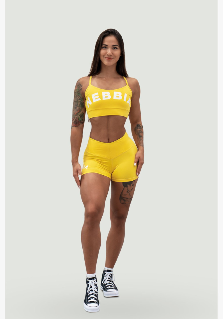 NEBBIA Sports bra GYM HERO yellow